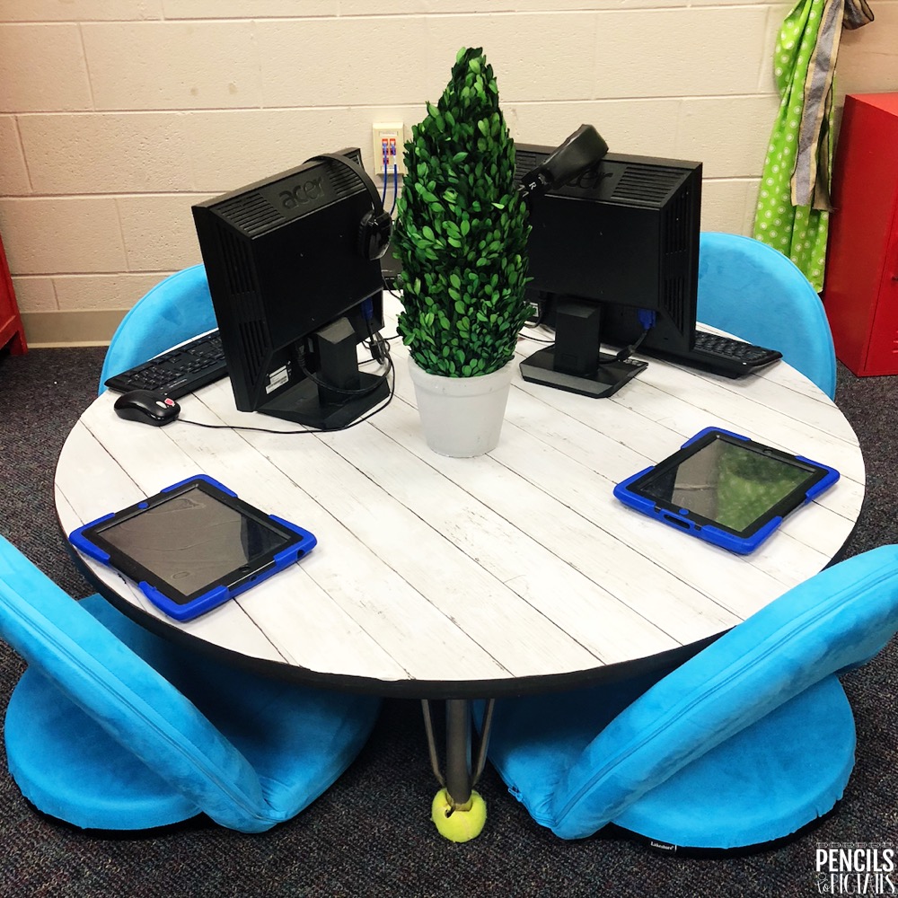 Easy Classroom Table Transformation Pencils to Pigtails