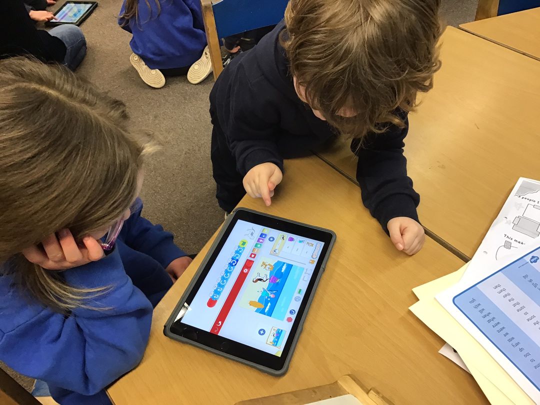 Scratch Jr in Cherry Class CofE School