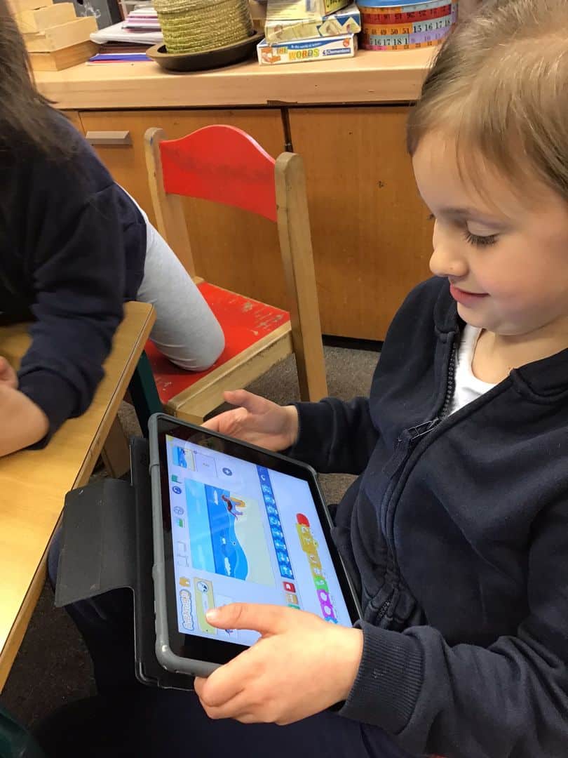 Scratch Jr in Cherry Class CofE School