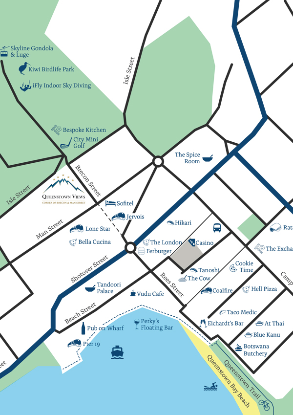 Queenstown Interactive Map Pendant Publishing