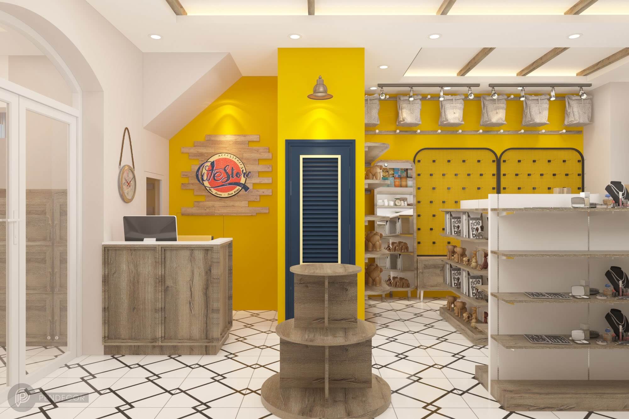 Thiết Kế Tiệm Tạp Hóa Cute Store Pendecor