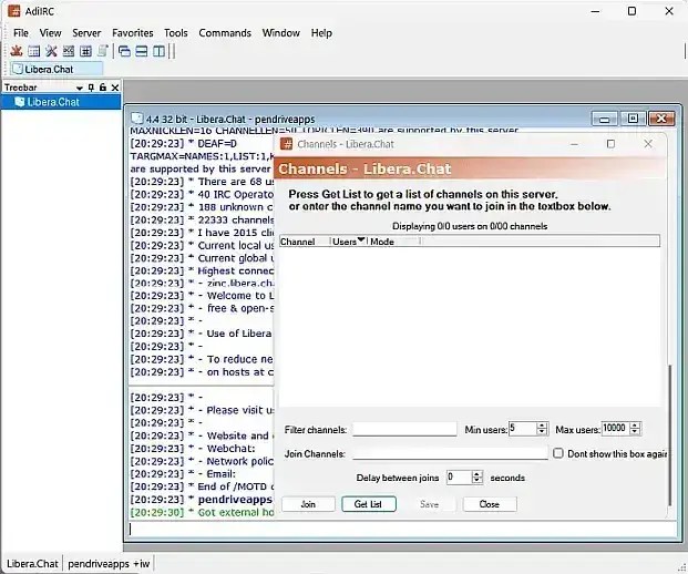 ADIIRC Relay Chat Client PendriveApps