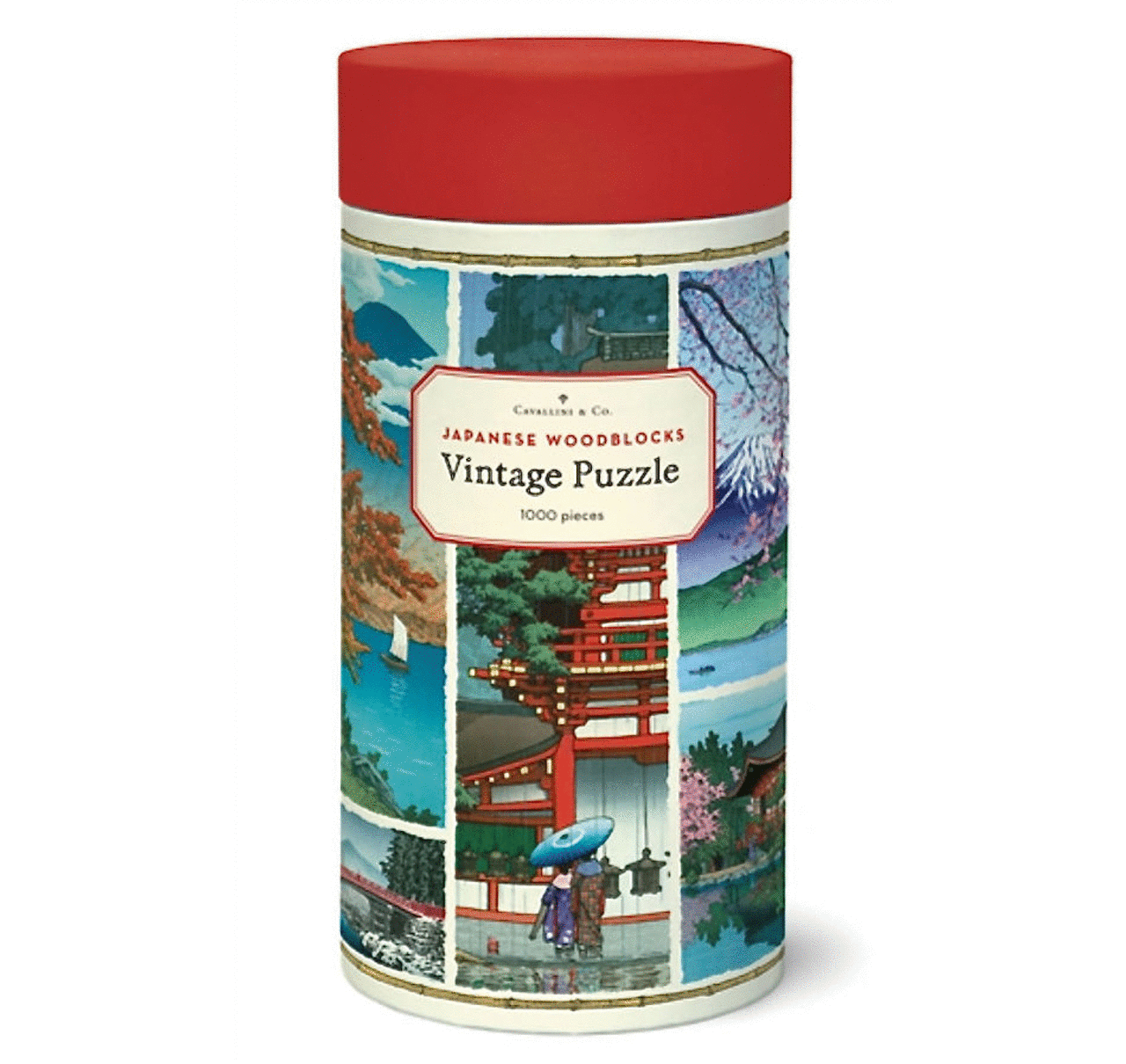 Japanese Woodblocks, Vintage Puzzle rompecabezas 1000 piezas