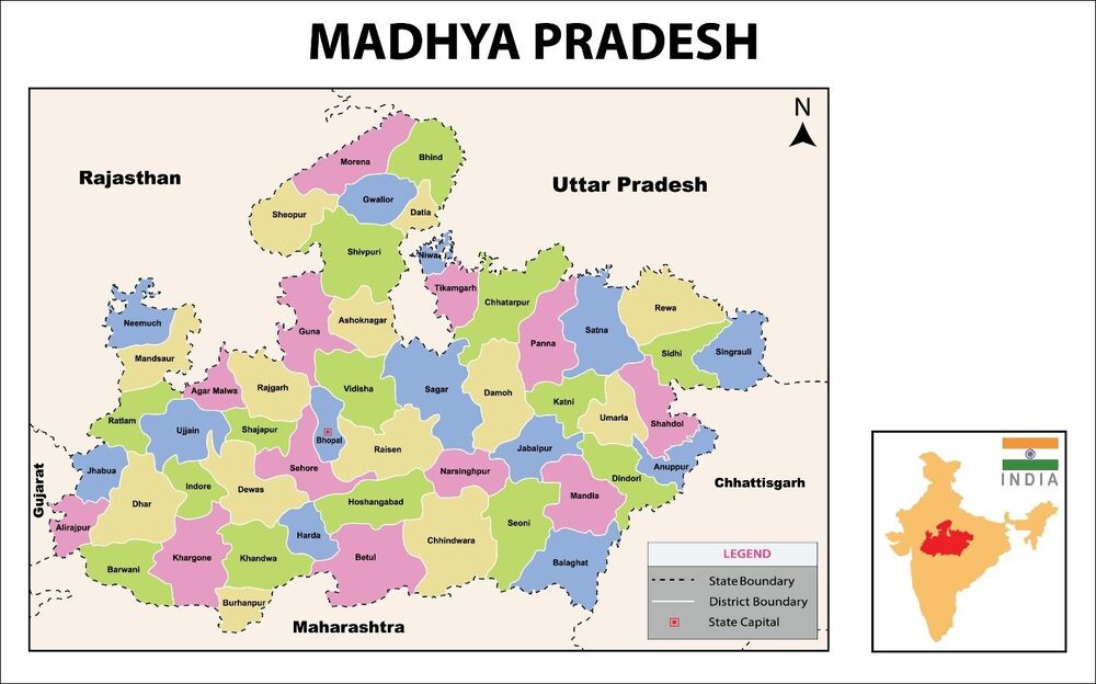 Facts about Madhya Pradesh Geography, Demography, Economy, Polity
