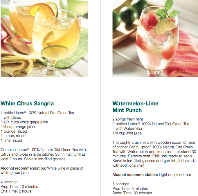 Lipton 100 Natural Iced Tea and Summer Iced Tea Recipes » Penelope