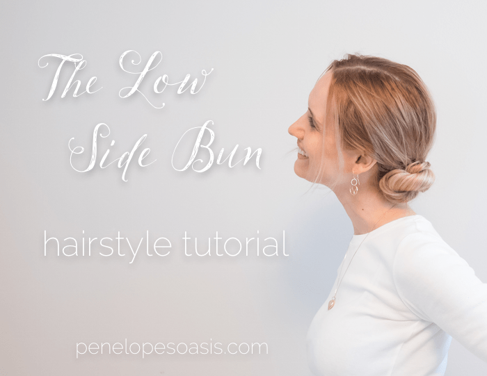 The Elegant Low Side Bun Hairstyle Tutorial » Penelope Guzman New York