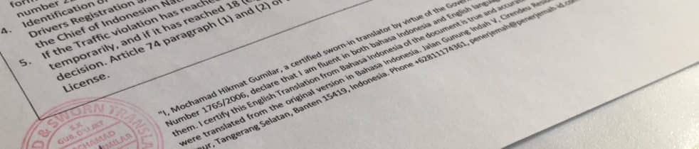 Penerjemah Tersumpah Medan - Penerjemah Indonesia