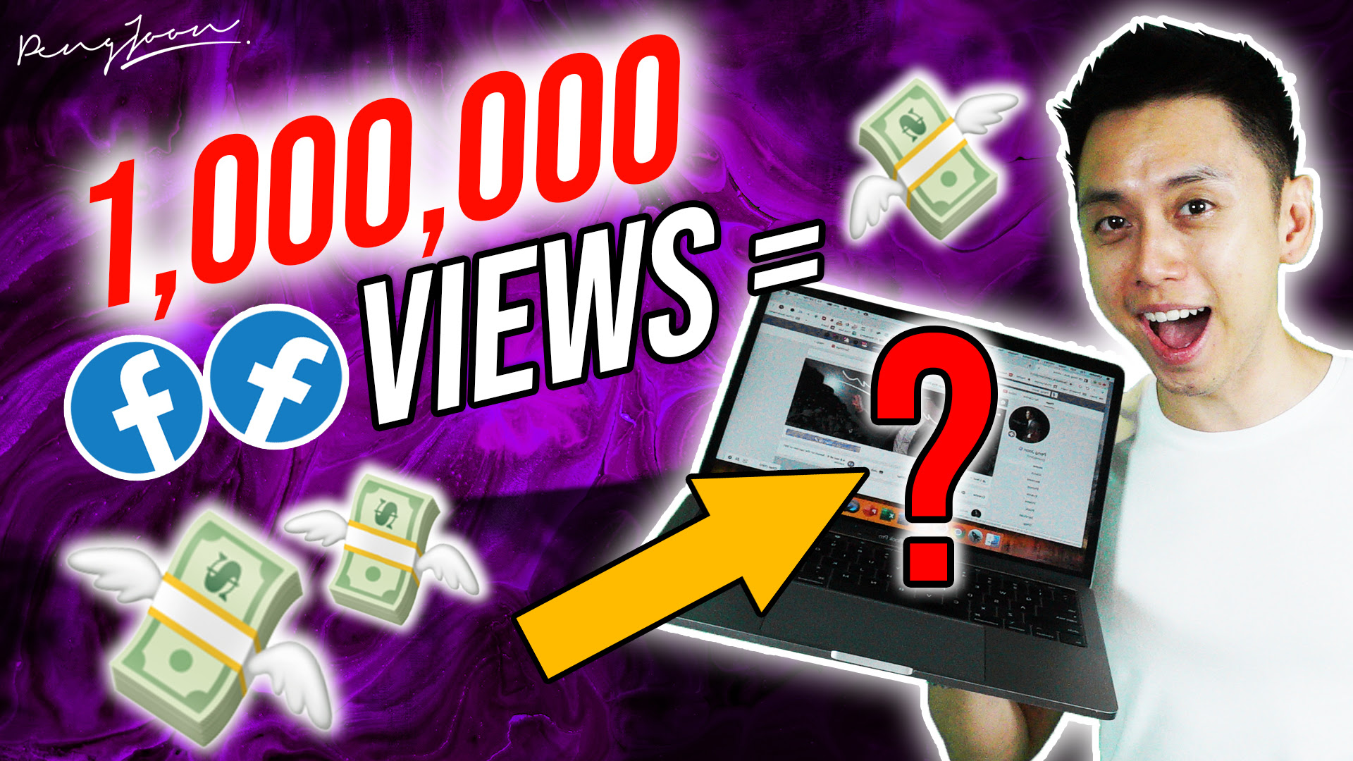 How much 1,000,000 views makes me Peng Joon