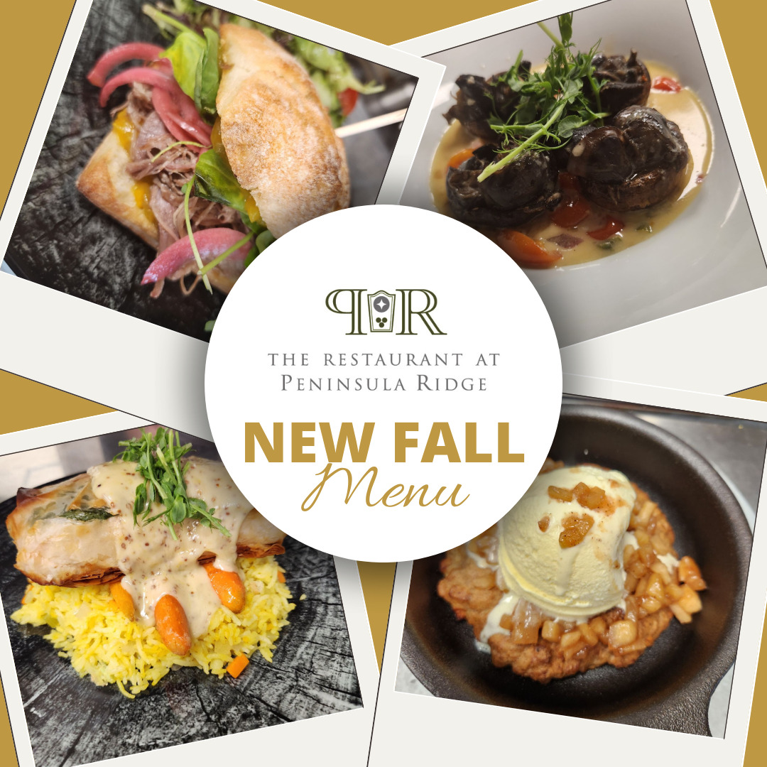 Fall Menus Peninsula Ridge