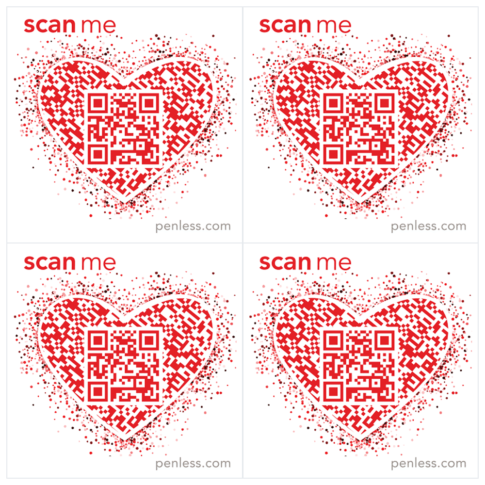 Heart Sticker Pack Penless