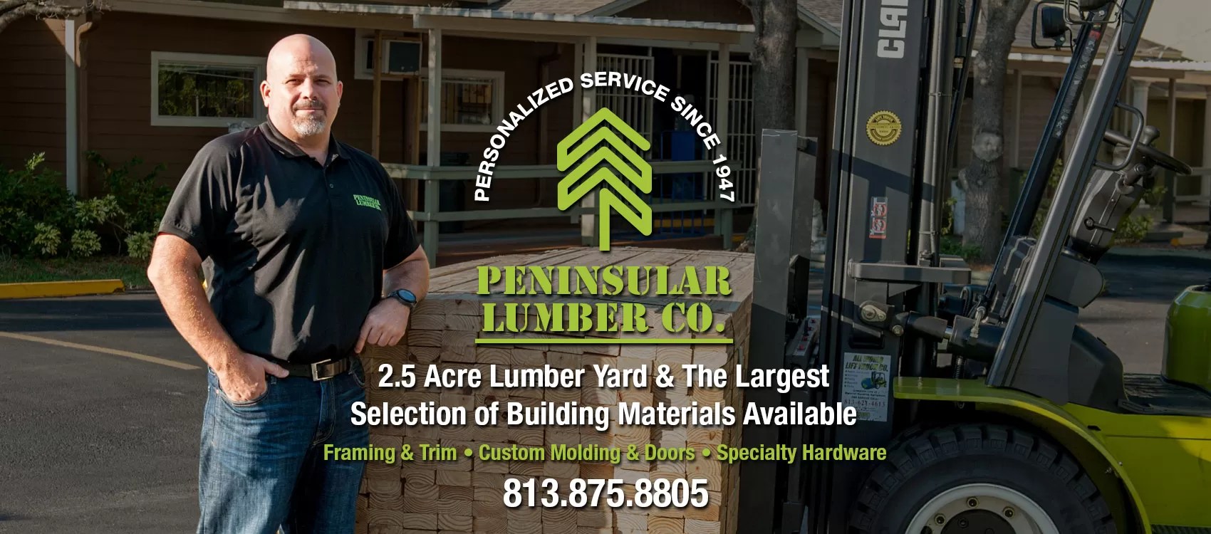 to Peninsular Lumber, Tampa Fl