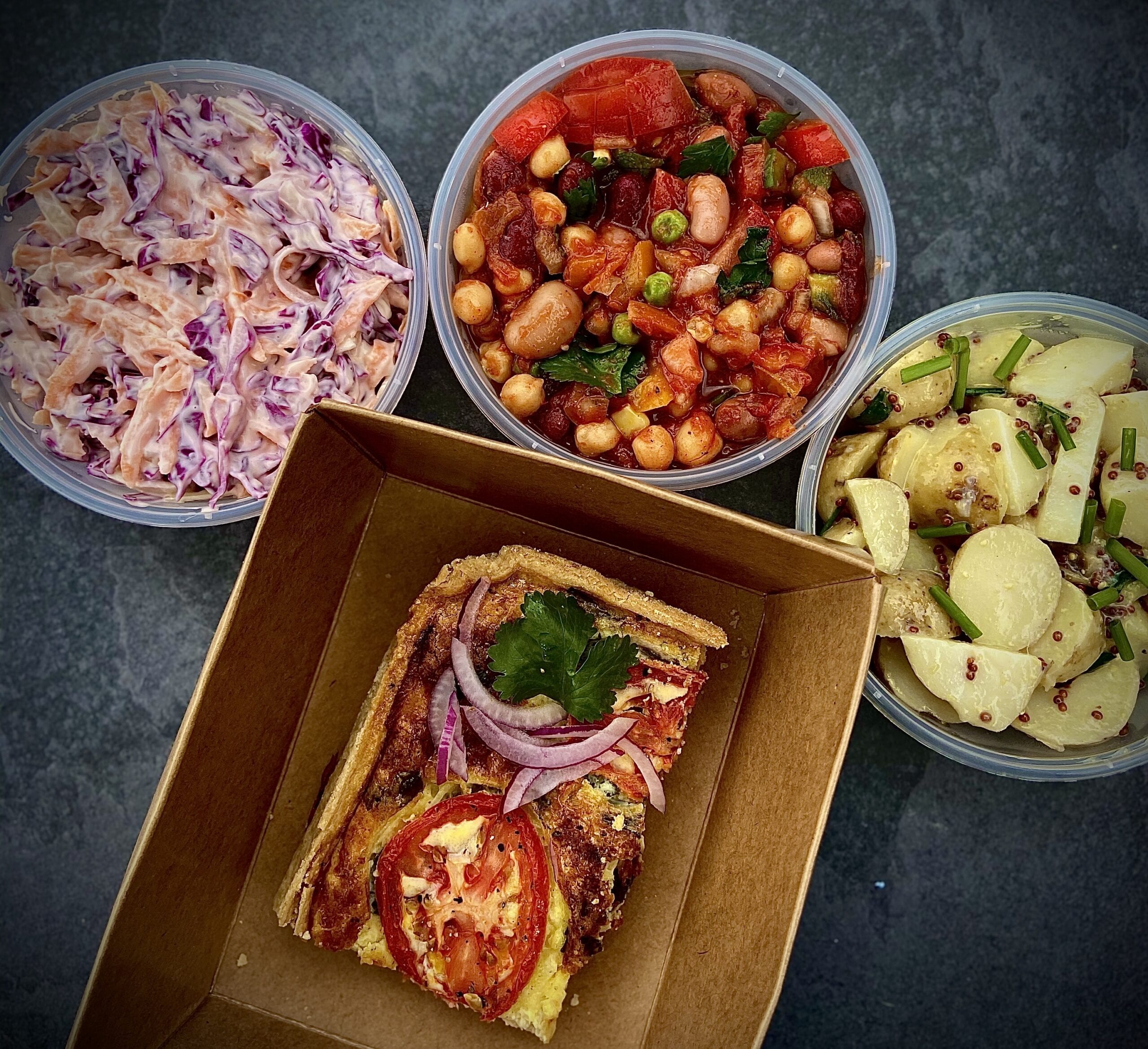 Snowdonia cheese, tomato and onion quiche Pennau Craft