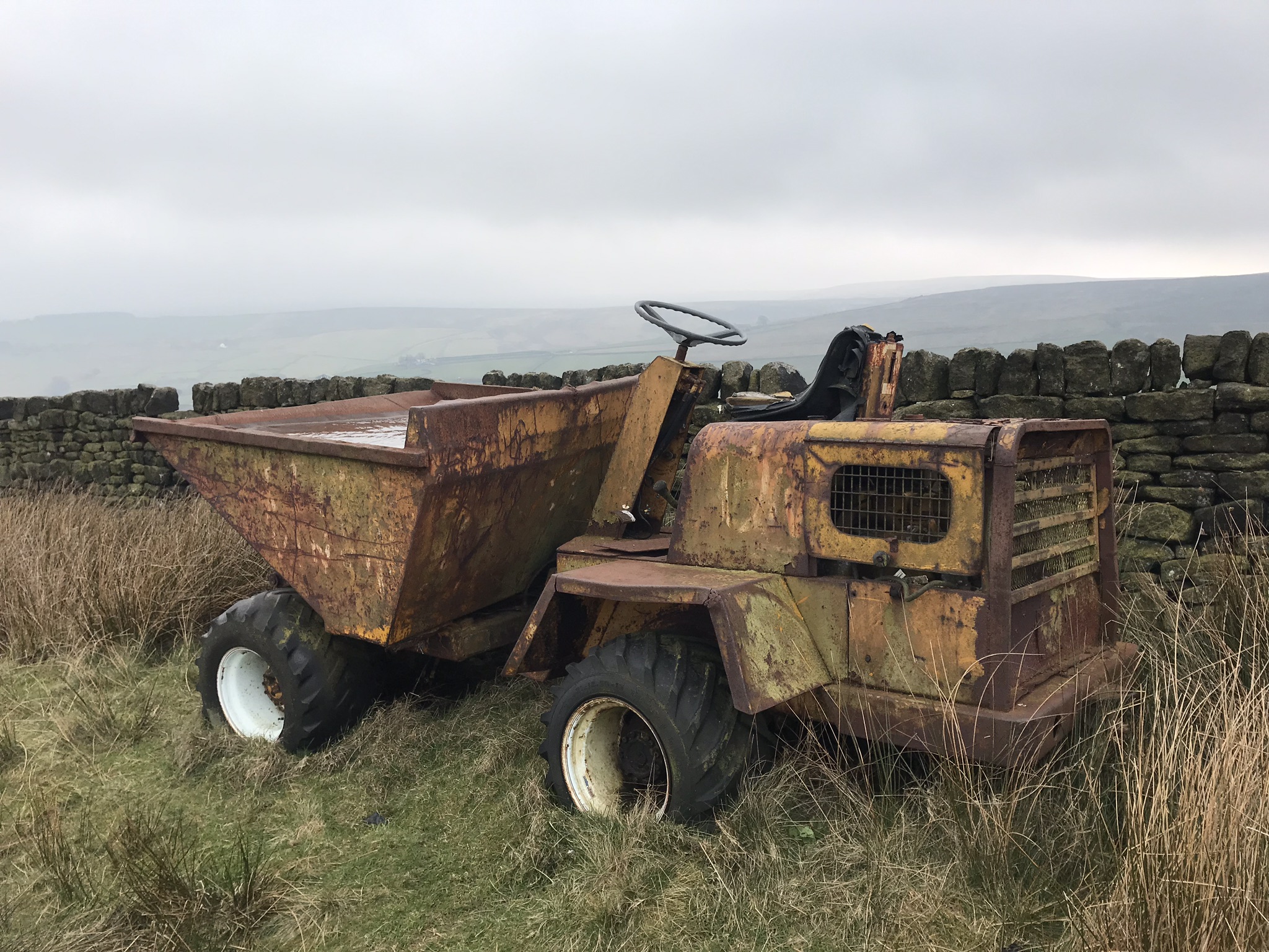 Pennine Way old tractor