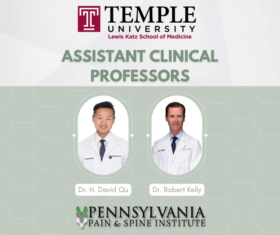 Two Local Doctors Appointed Assistant Clinical Professors at Temple