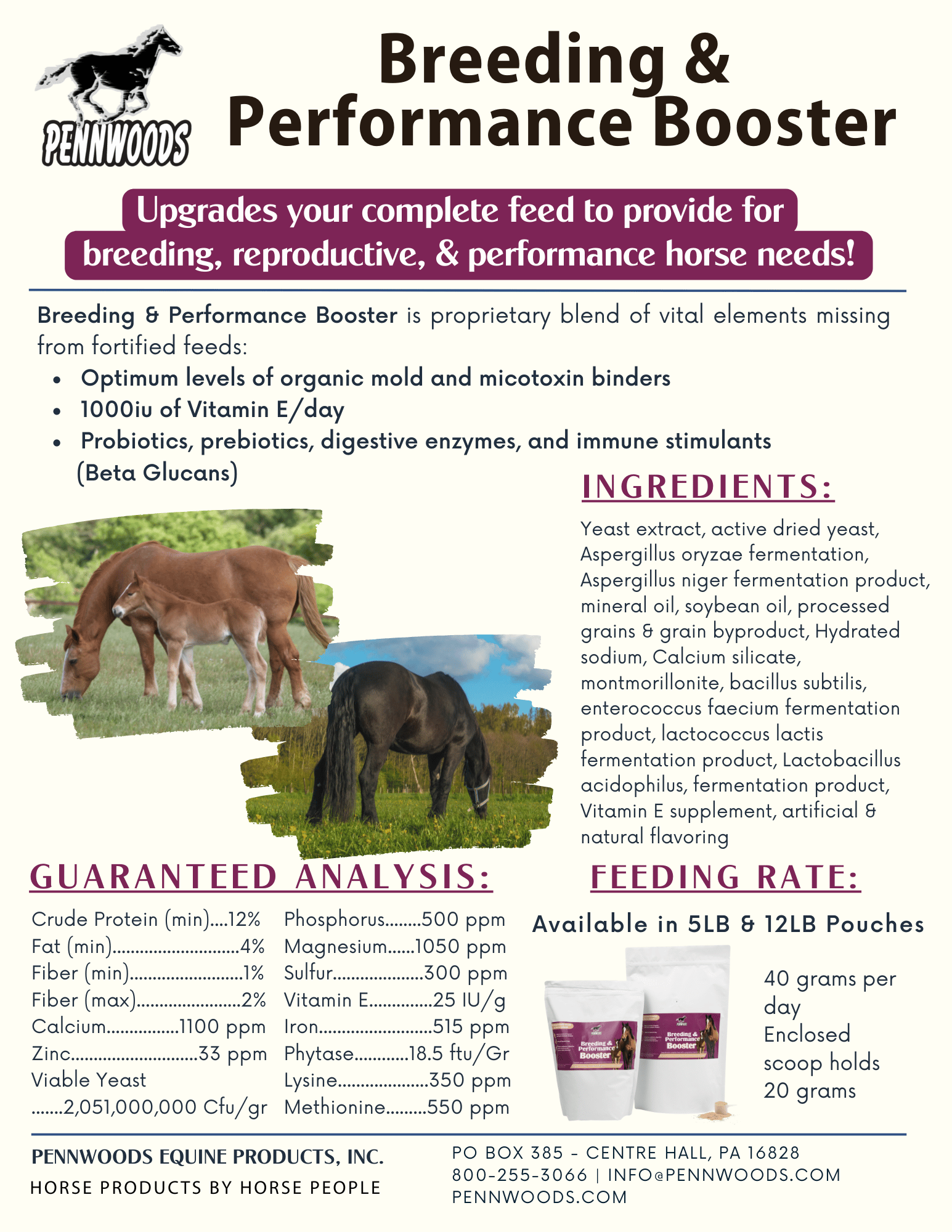 Breeding & Performance Booster Pennwoods