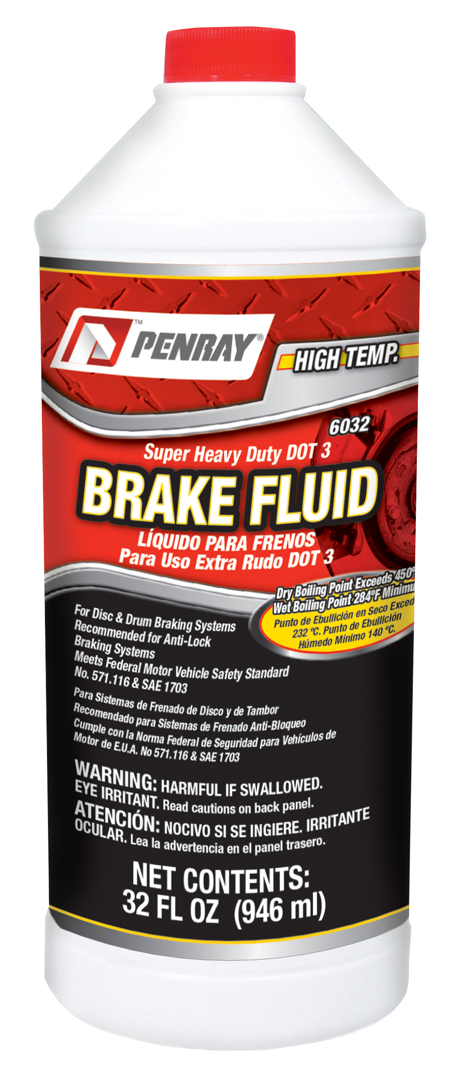 6000's SUPER HEAVY DUTY DOT 3 BRAKE FLUID Penray