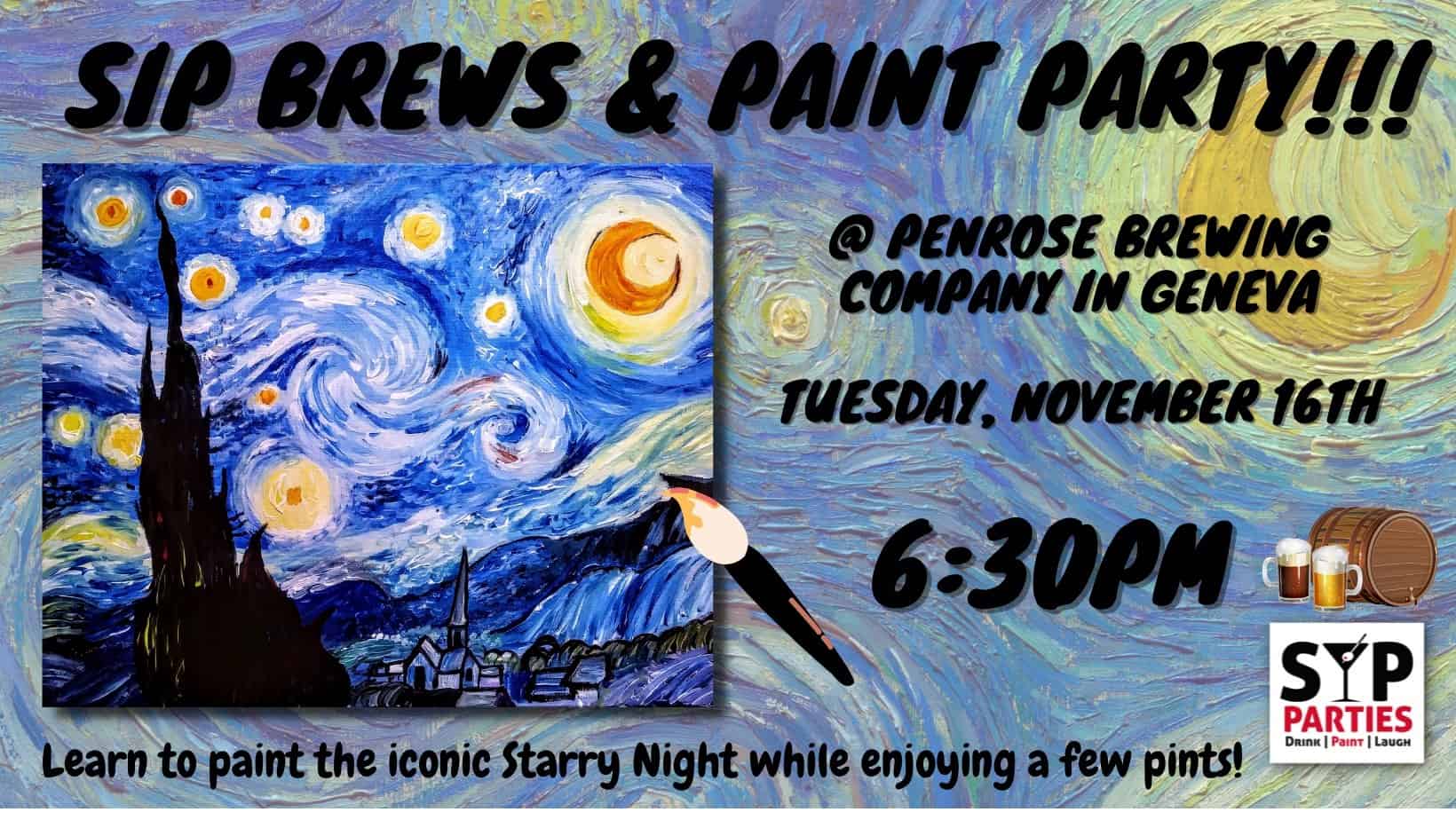 SIP N' Paint Party Penrose Brewing Company