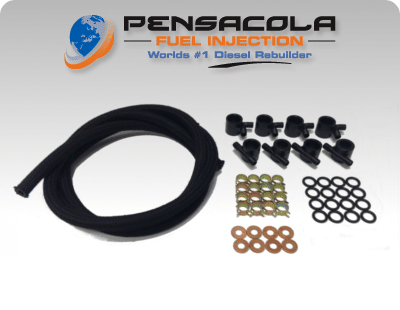 For 7.3 7.3L Ford IDI Fuel Injector Return Line Kit Diesel Trucks 1988