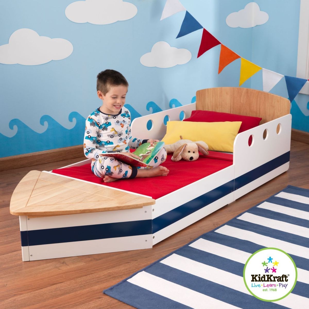 Kidkraft Boat Toddler Bed, Junior Beds, Boat Shaped Bed, Novelty