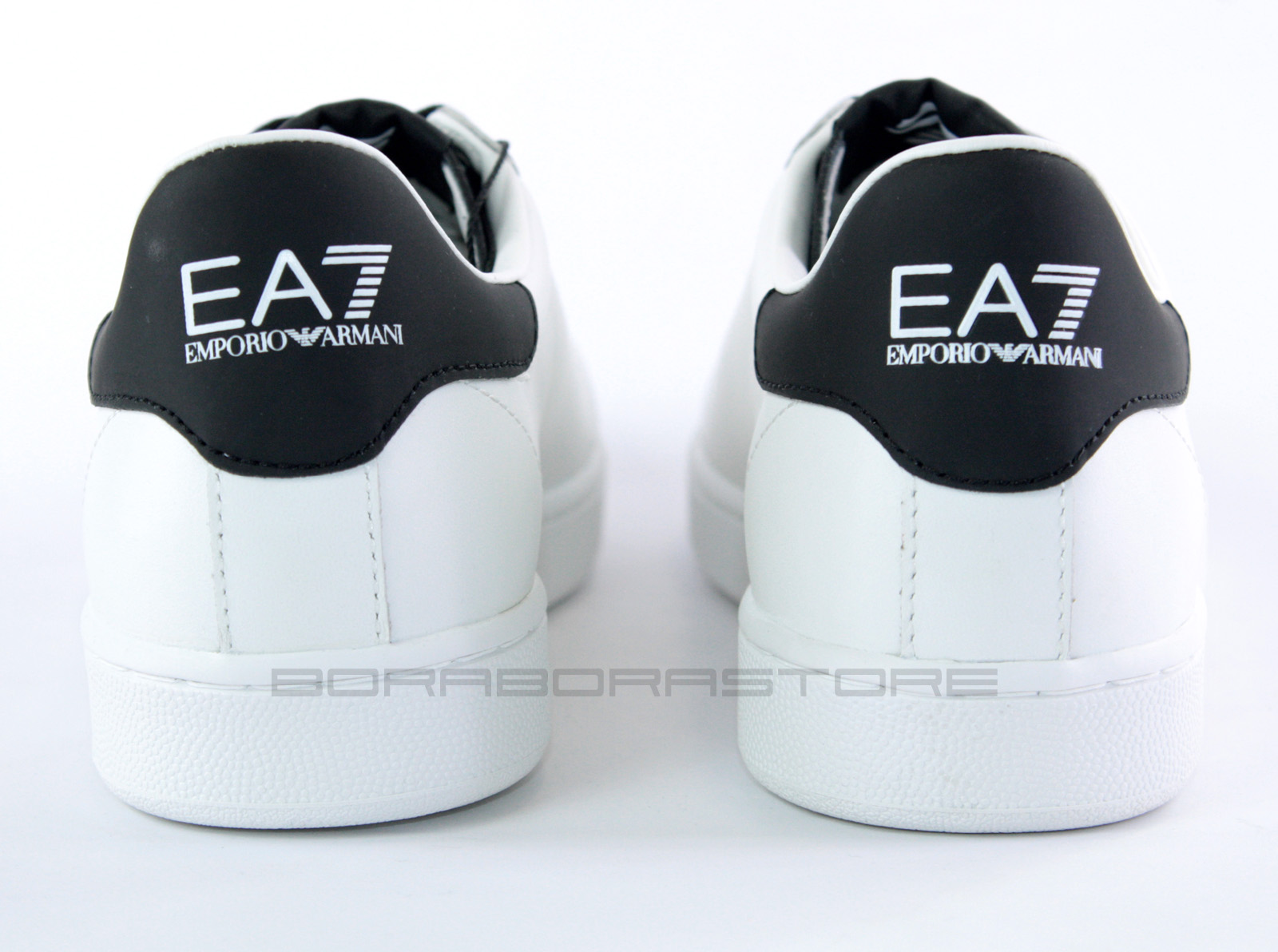 Emporio Armani EA7 Scarpe uomo bianco nero sneaker 278063 nuova