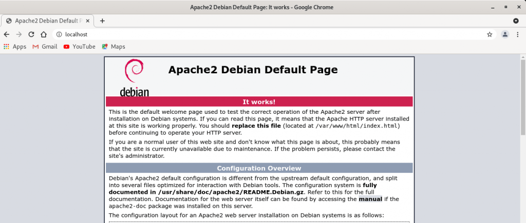 How to Install Apache2 on Debian 10 Pentarock Technologies