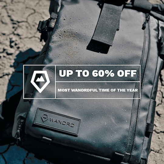 Black Friday WANDRD camera bags sale Pentax & Ricoh Rumors