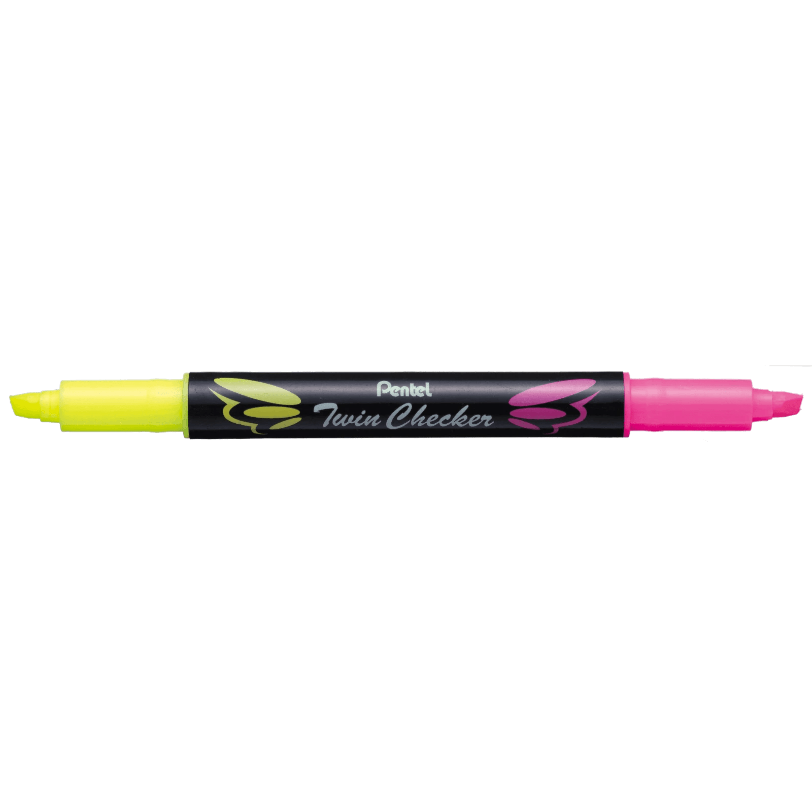 Pentel (Malaysia) Sdn. Bhd. | SLW8 Twin Checker HighLighter – YELLOW & PINK