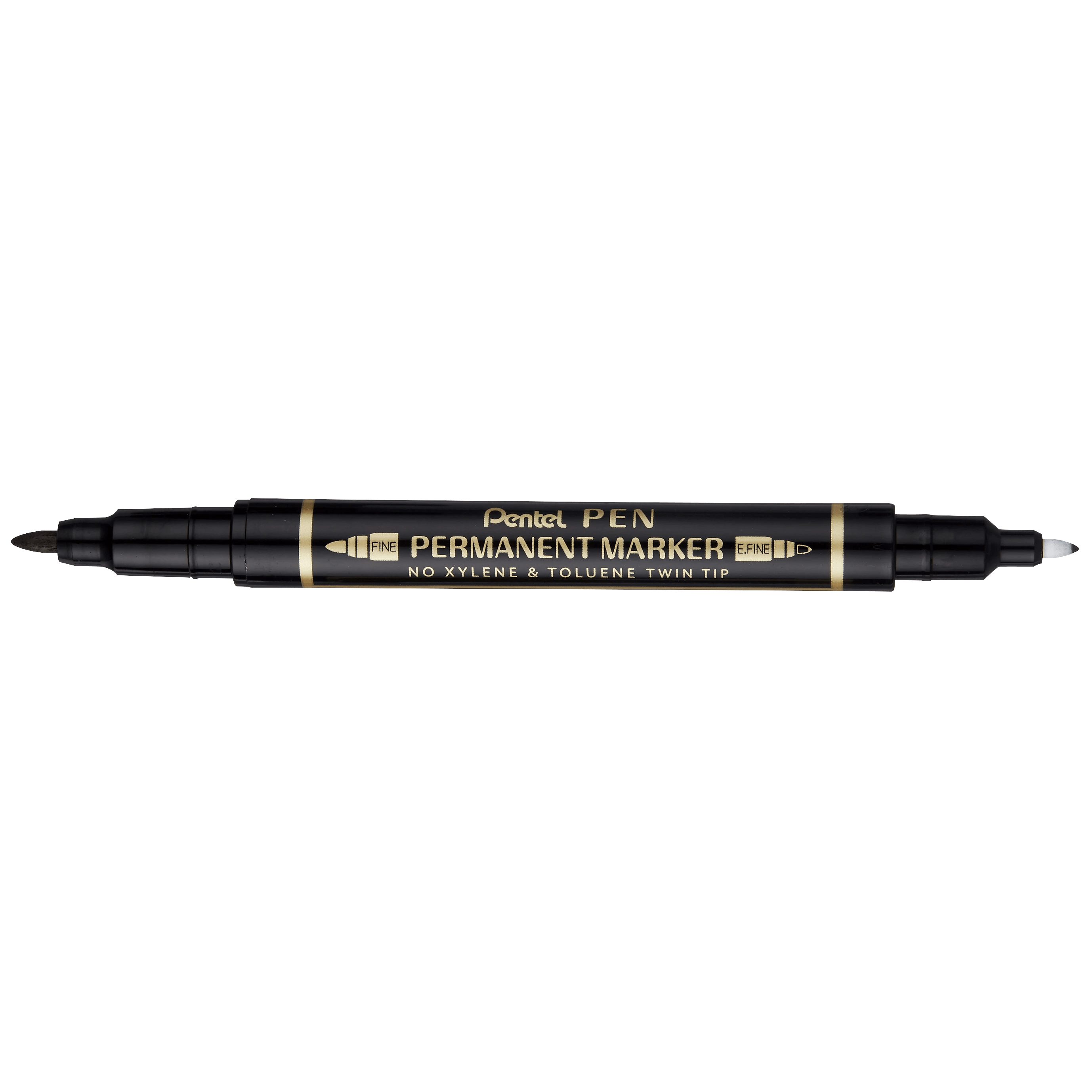 Pentel (Malaysia) Sdn. Bhd. N75WA Twin Tip Permanent Marker BLACK