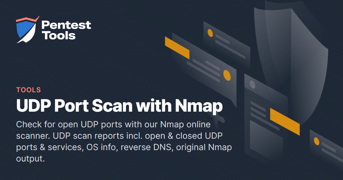 UDP Port Scanner (Nmap) Online Network Test
