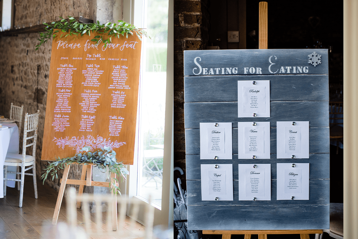 Table Plan Ideas for a Country Wedding Pentney Abbey