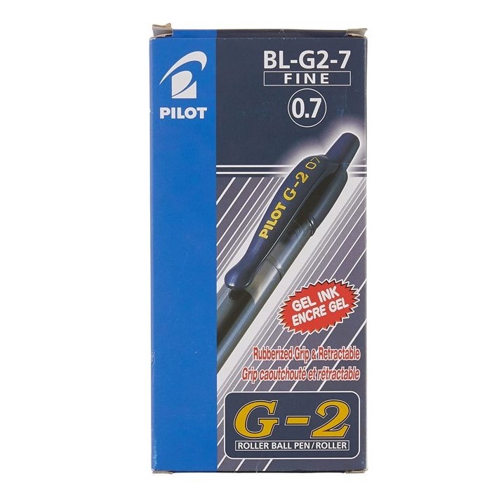 Pilot G2 0.7 Blue Black Gel Pen (Pack of 12 Pcs) PenWorld