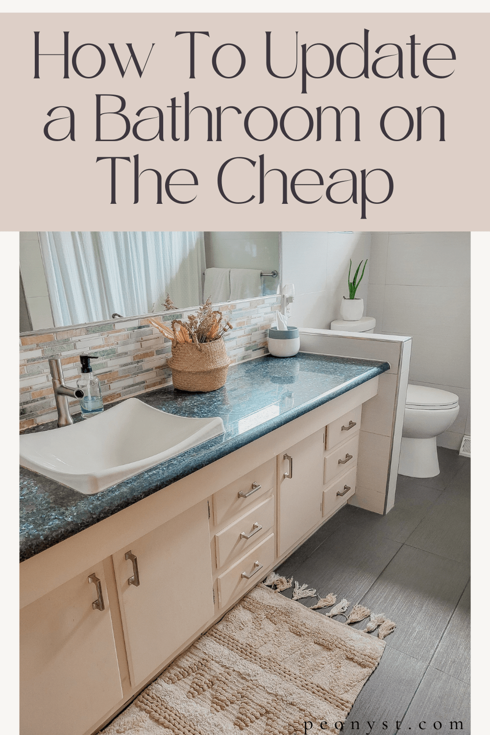 How I Updated Our Bathroom On A Budget (under 30) — Peony Street