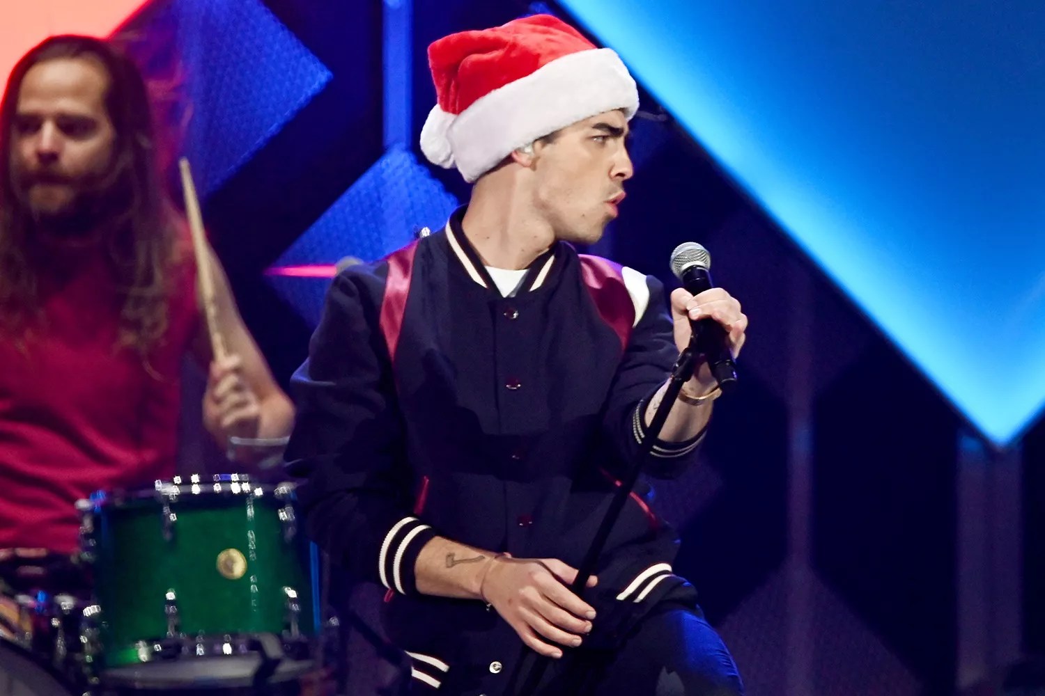 Nick Jonas, Joe Jonas, Kevin Jonas of the Jonas Brothers perform during 103.5 KISS FM&rsquo;s Jingle Ball 2019 - Show on December 18, 2019 in Chicago, Illinois.