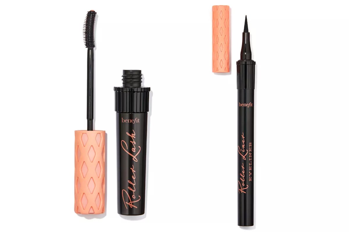 roller lash mascara and eyeliner
