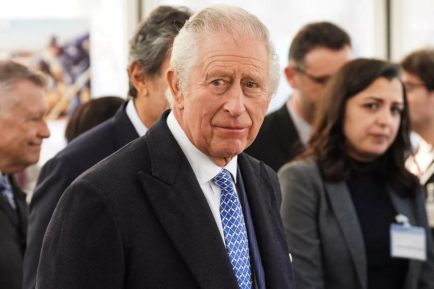 King Charles III visits Syria&rsquo;s House, a temporary Syrian community tent, in Trafalgar Square