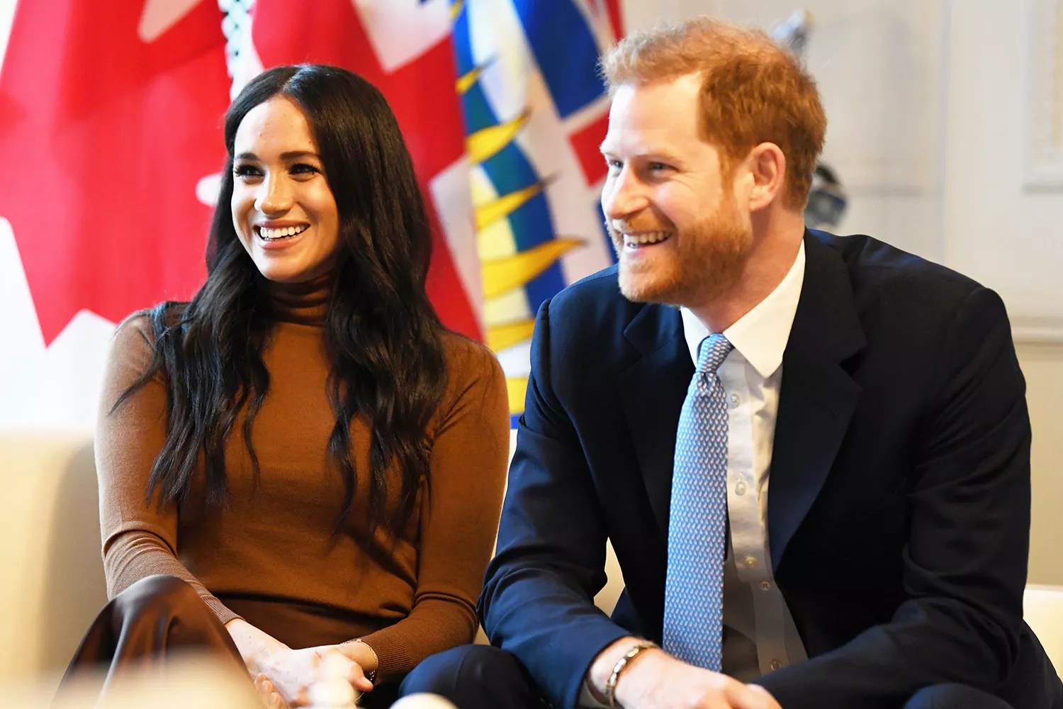 Prince Harry, Duke of Sussex and Meghan, Duchess of Sussex arrive at Canada House on January 07, 2020 in London, England