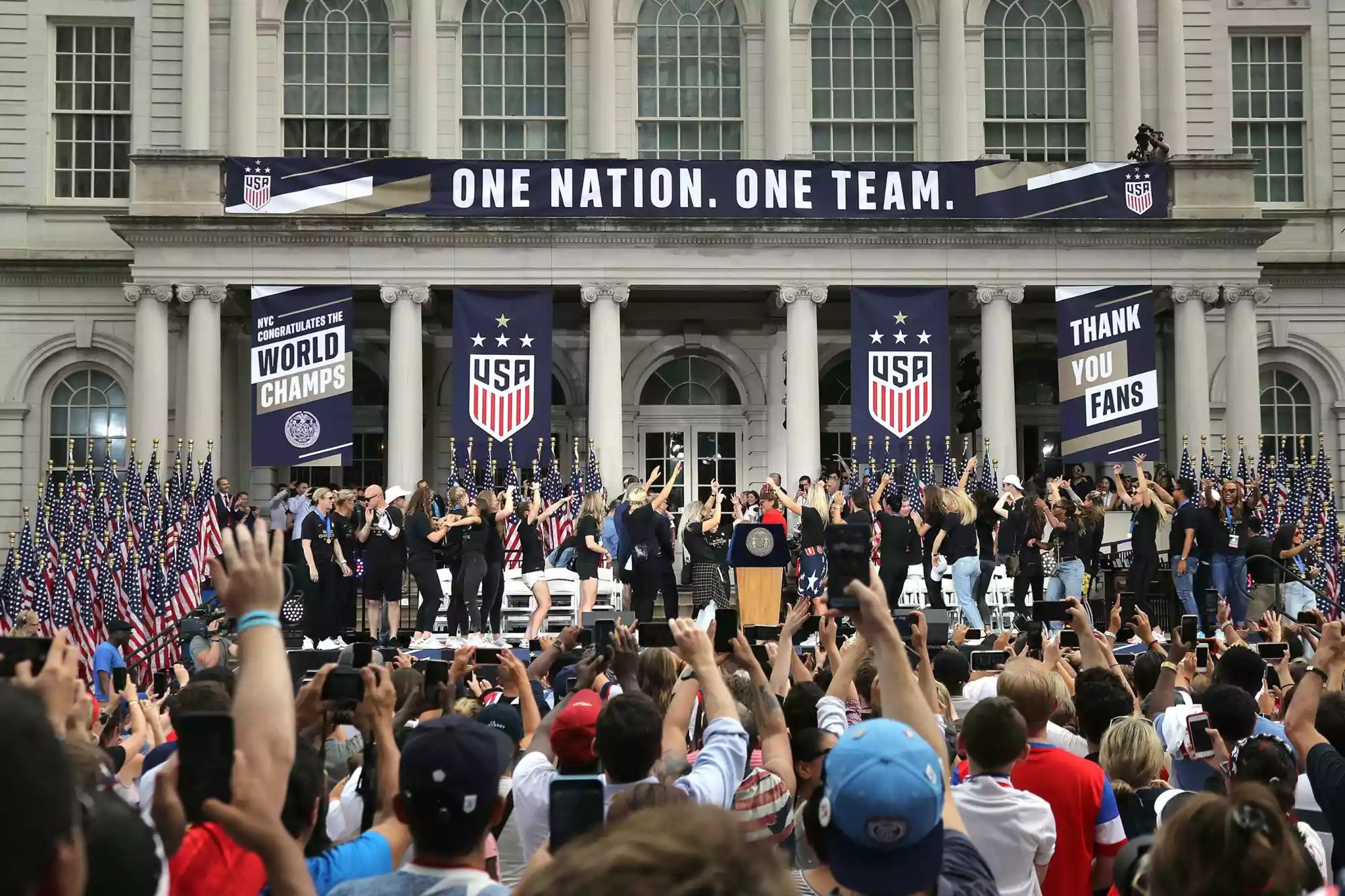 The U.S. Women&rsquo;s National Soccer Team Victory Parade and City Hall Ceremony