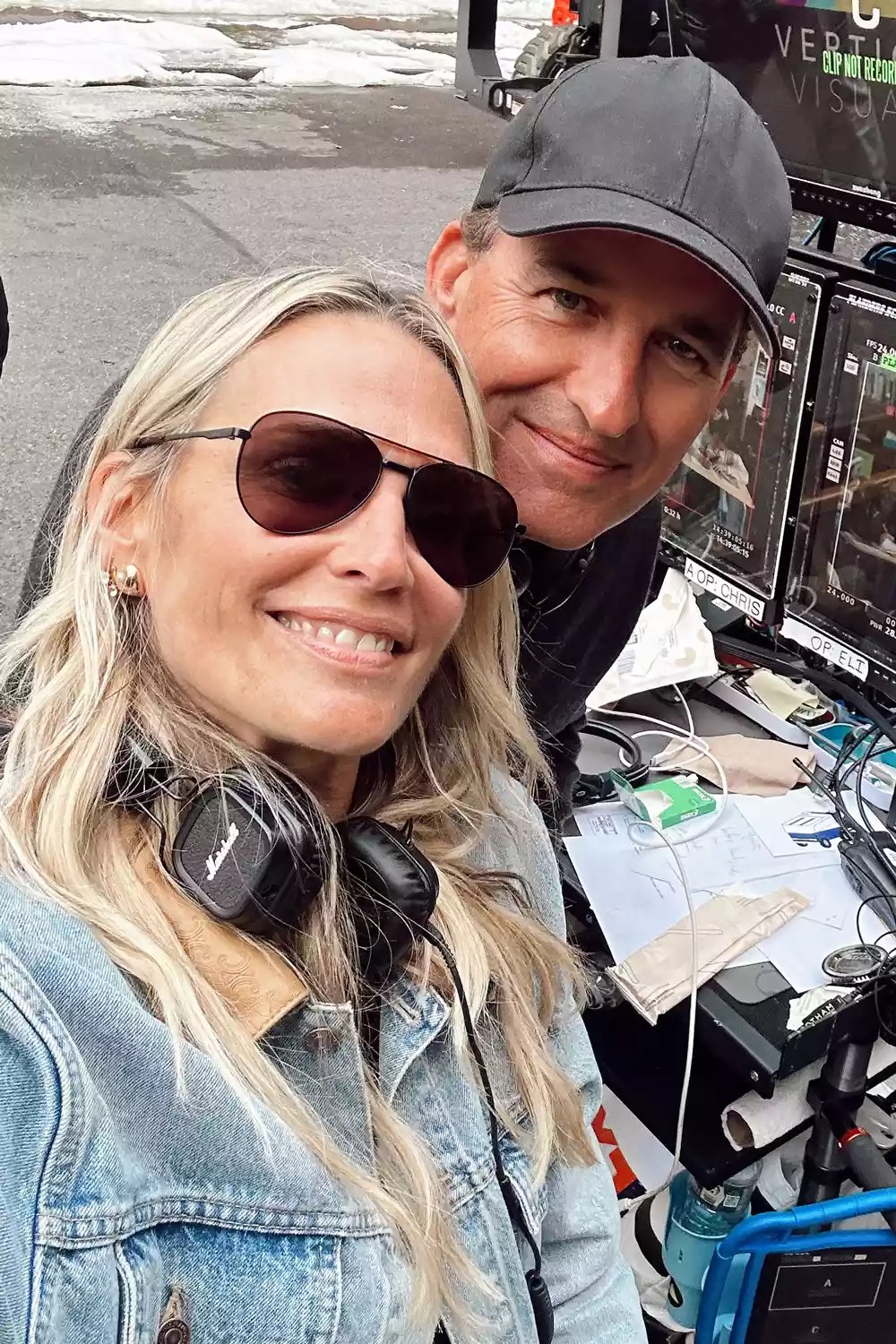 Molly Sims takes a selfie with her husband Scott Stuber.