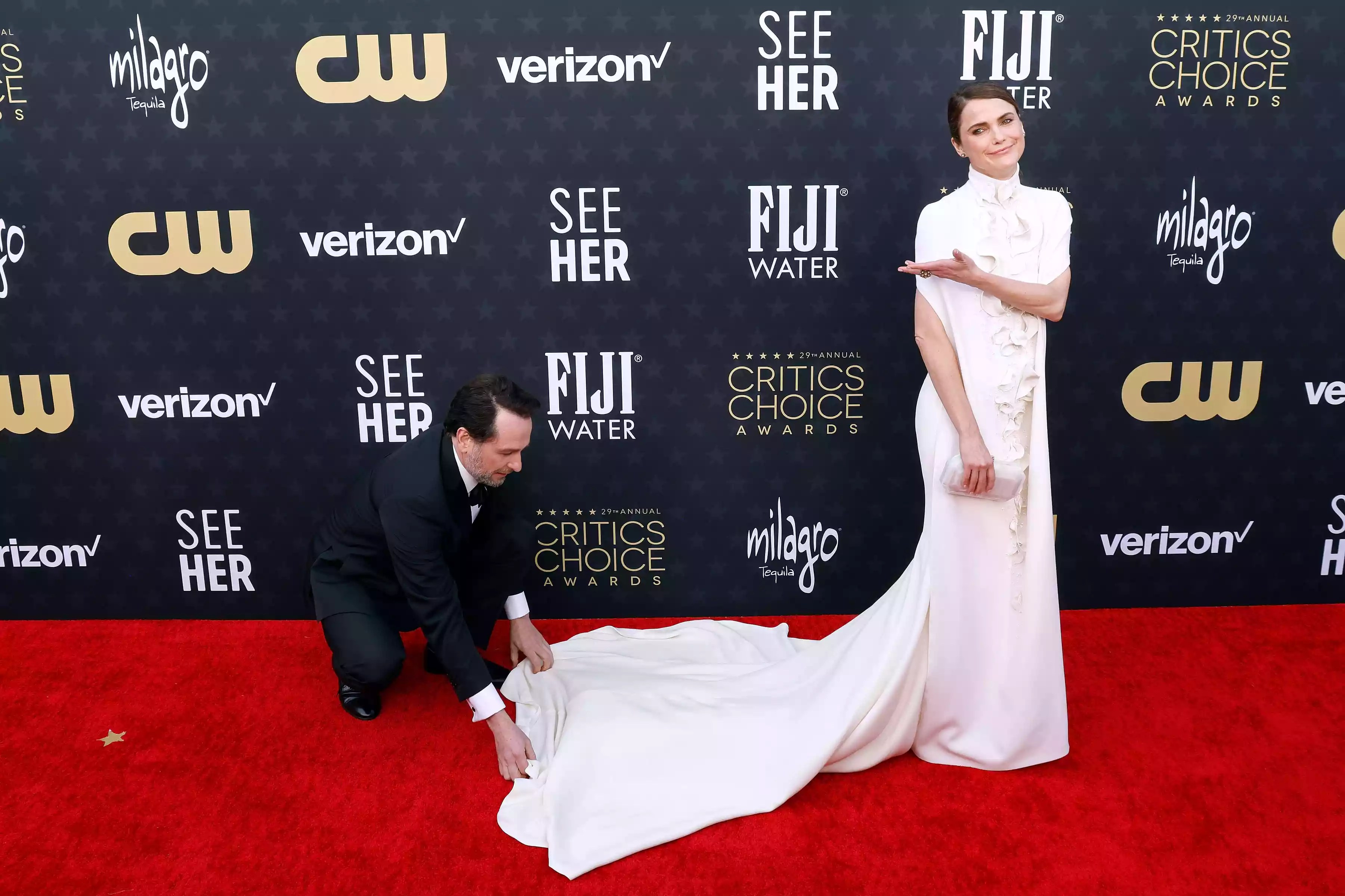 Keri Russell and Matthew Rhys Critics Choice Awards Santa Monica 01 14 24