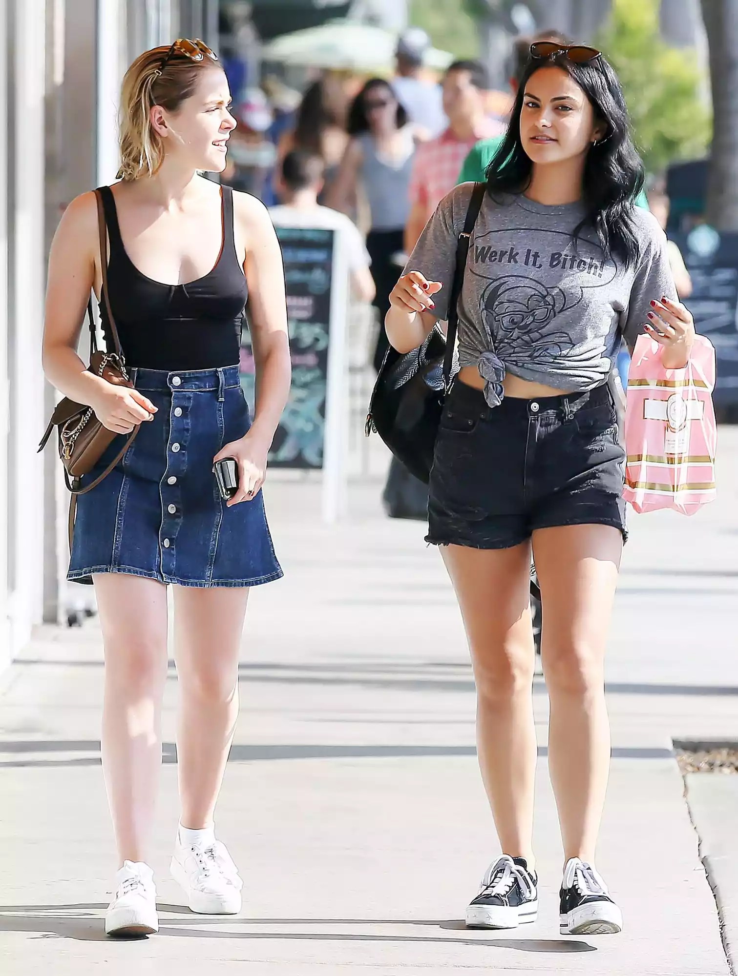 EXCLUSIVE: Kiernan Shipka and Camila Mendes shop in Los Angeles, California
