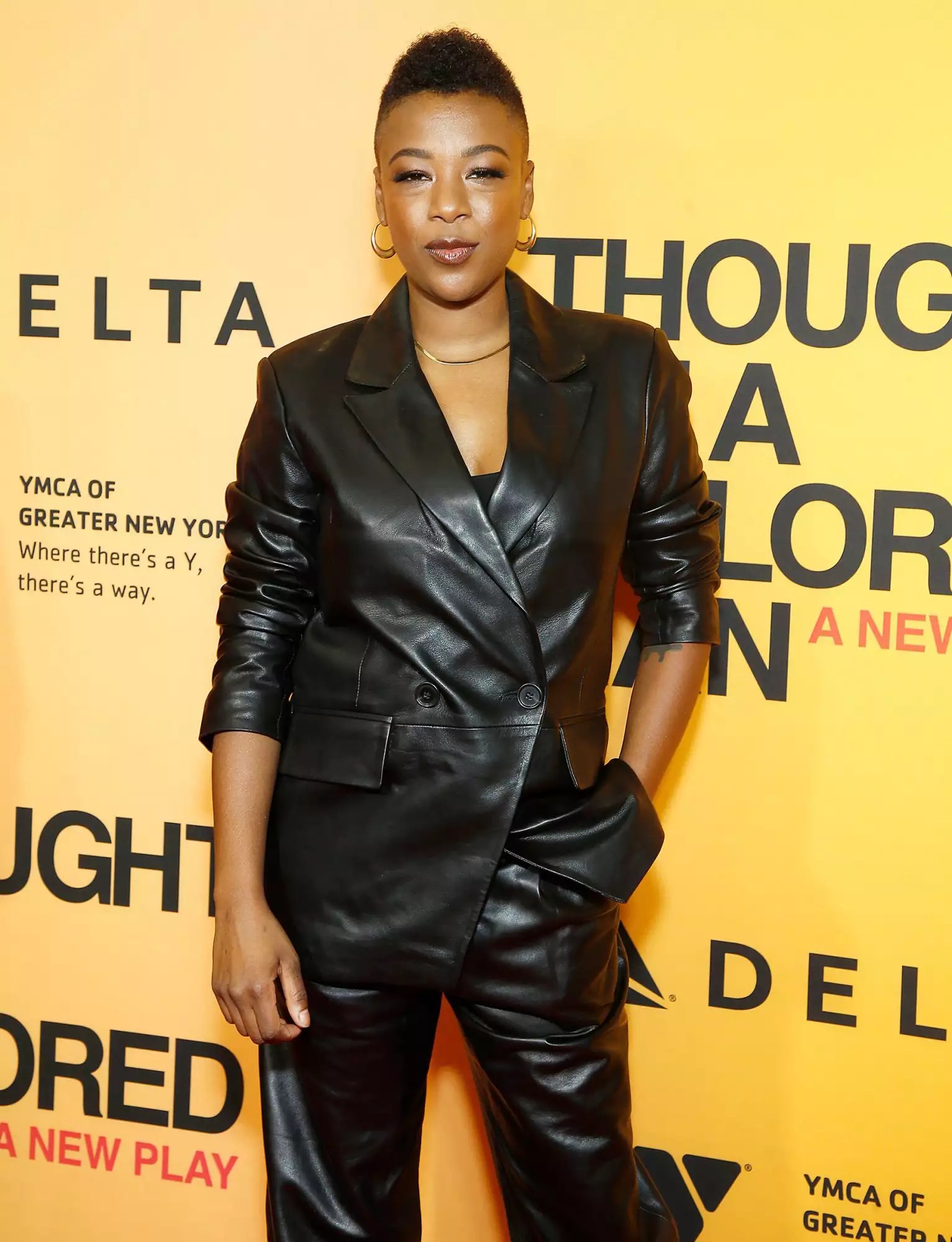 Samira Wiley attends &ldquo;Thoughts Of A Colored Man&rdquo; opening night at Golden Theatre on October 13, 2021 in New York City.