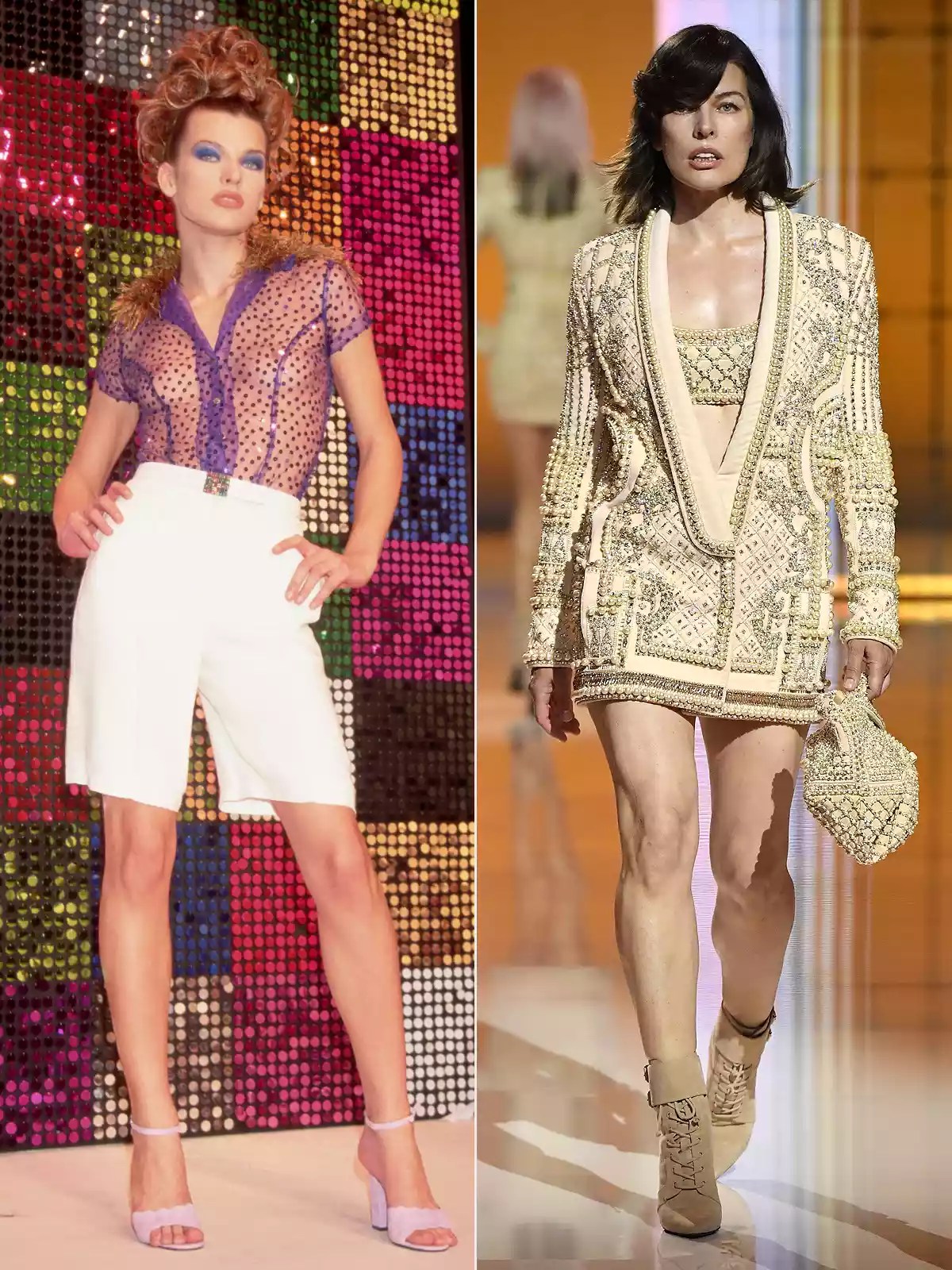 Milla Jovovich runway