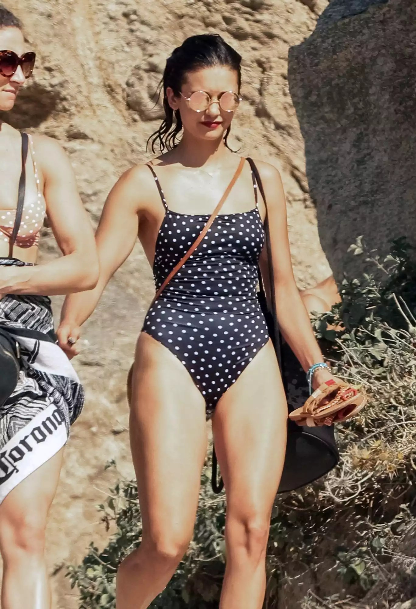 EXCLUSIVE: Nina Dobrev Sighted In Bikini In Mykonos