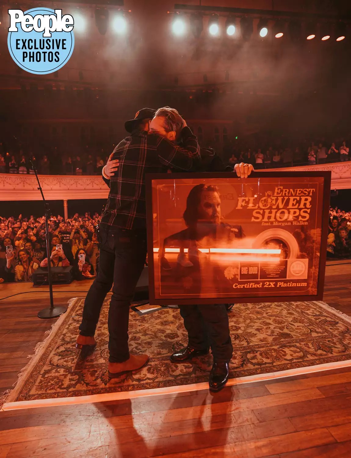 Ernest and Morgan Wallen Plaque Presentation at the Ryman Auditorium in Nashville, TN
