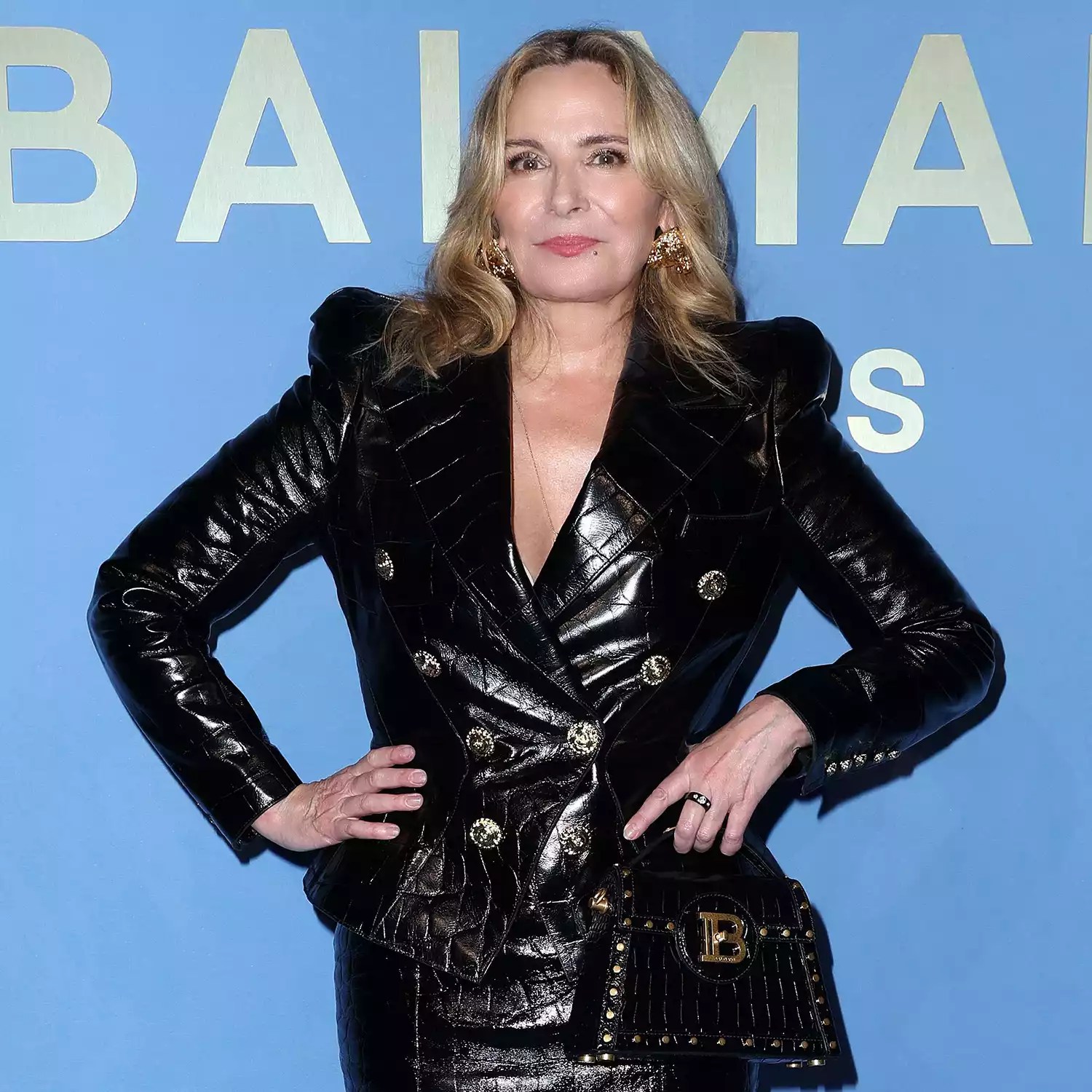 Kim Cattrall PFW Paris Fashion Week 09 27 23 Balmain