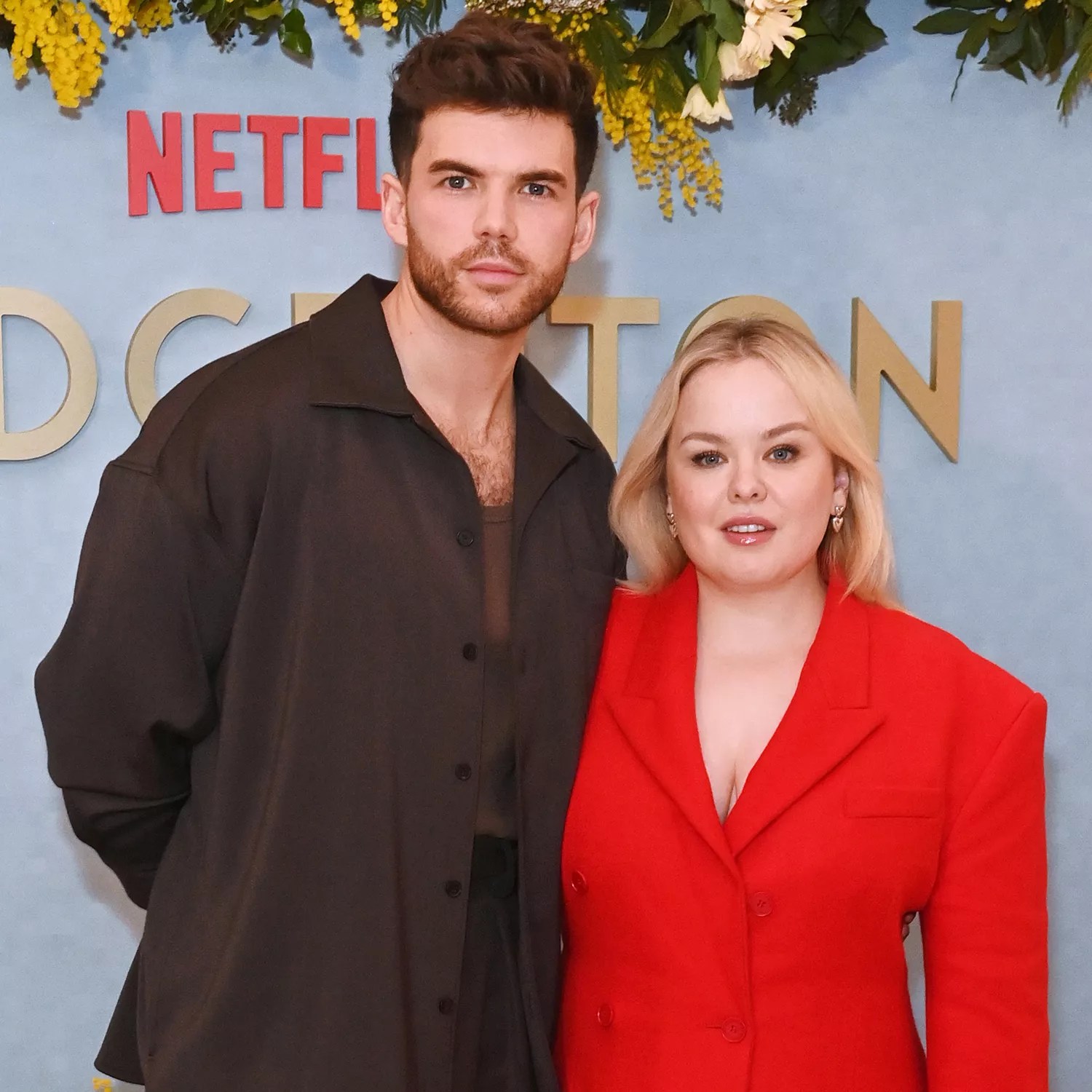 Luke Newton and Nicola Coughlan attend the &ldquo;Bridgerton&rdquo; Season 3 sneak peak at Claridge&rsquo;s Hotel on February 14, 2024 in London, England