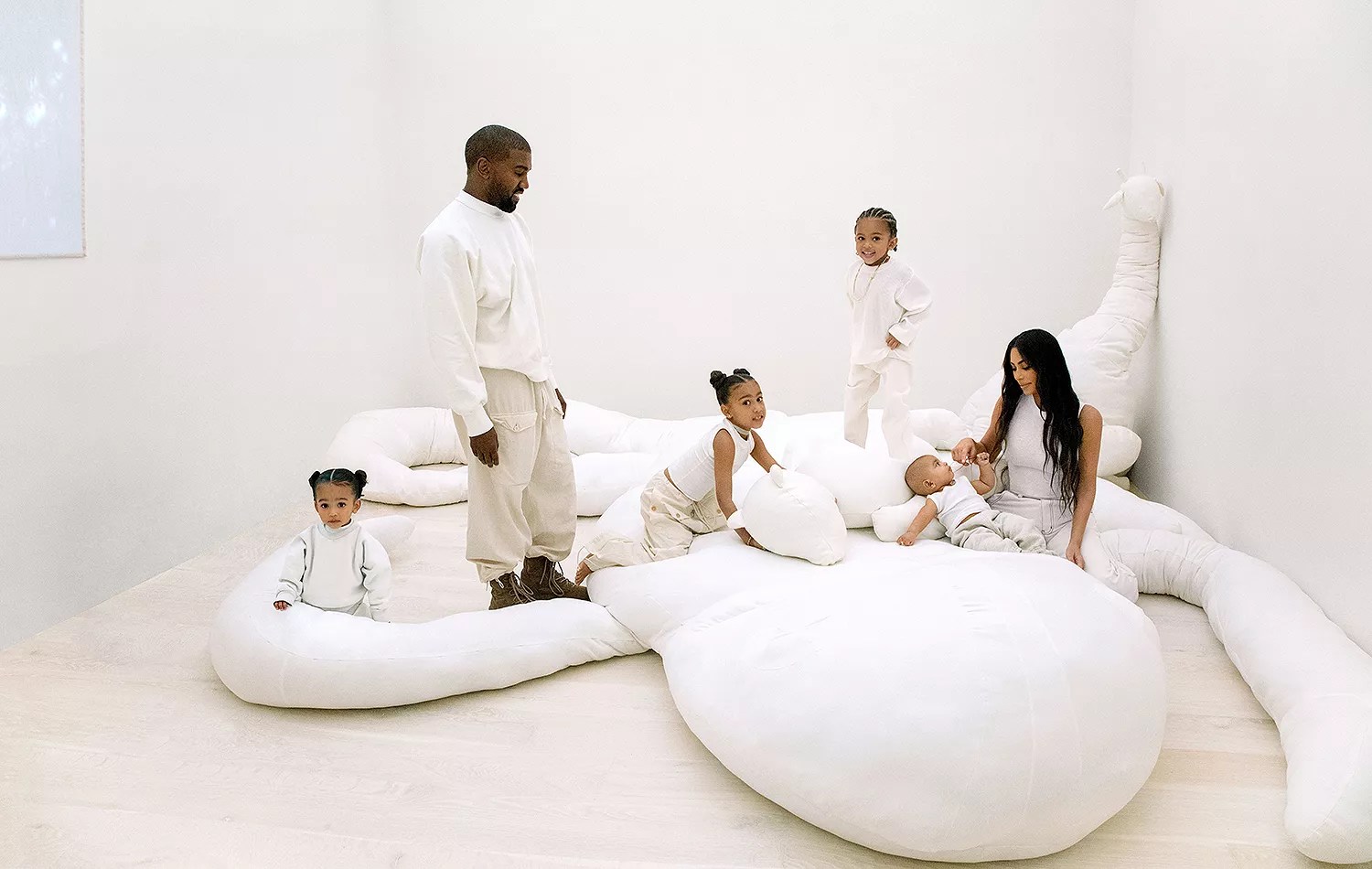 Kim Kardashian and Kanye West in Architectural Digest