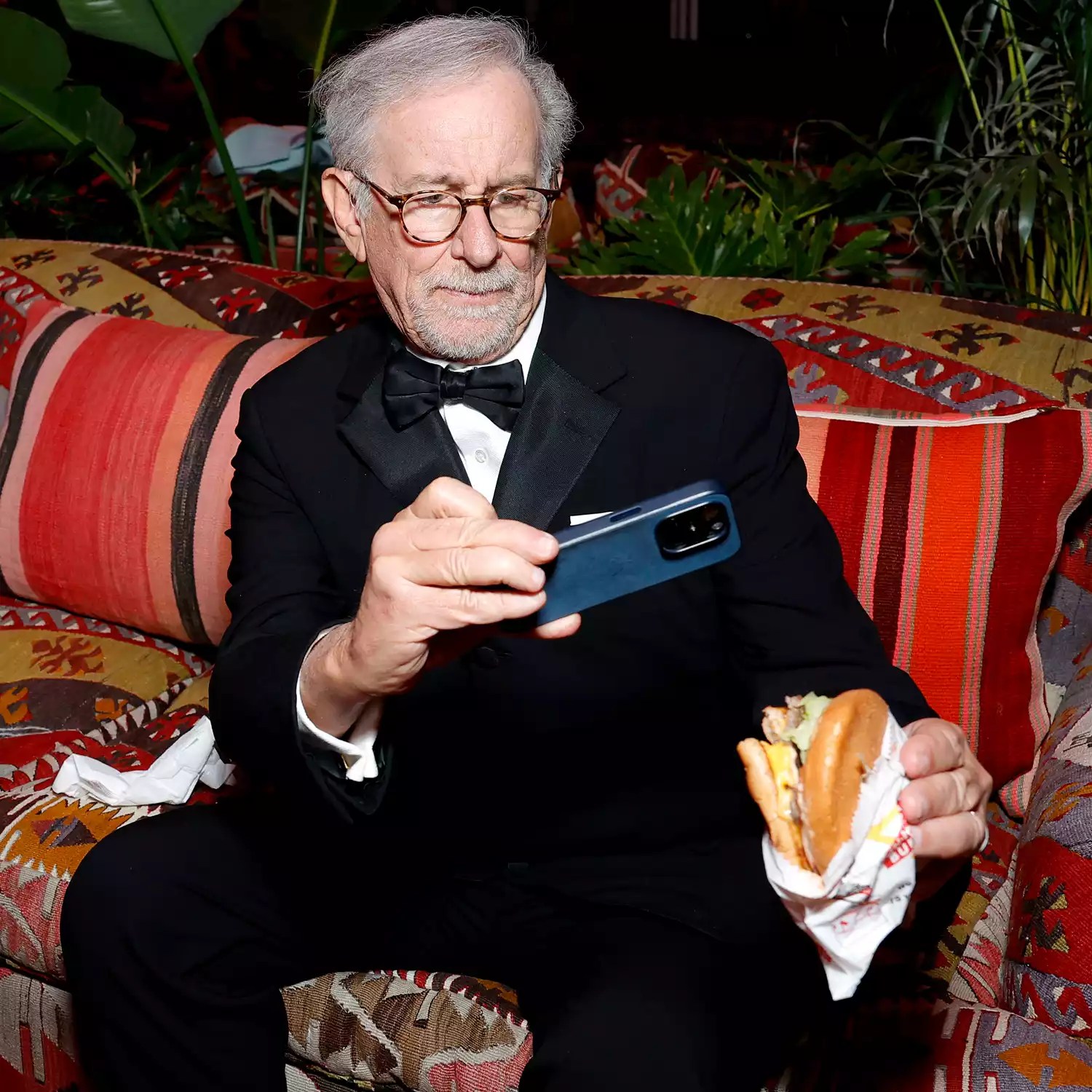 Steven Spielberg attends the 2024 Vanity Fair Oscar Party Hosted By Radhika Jones at Wallis Annenberg Center for the