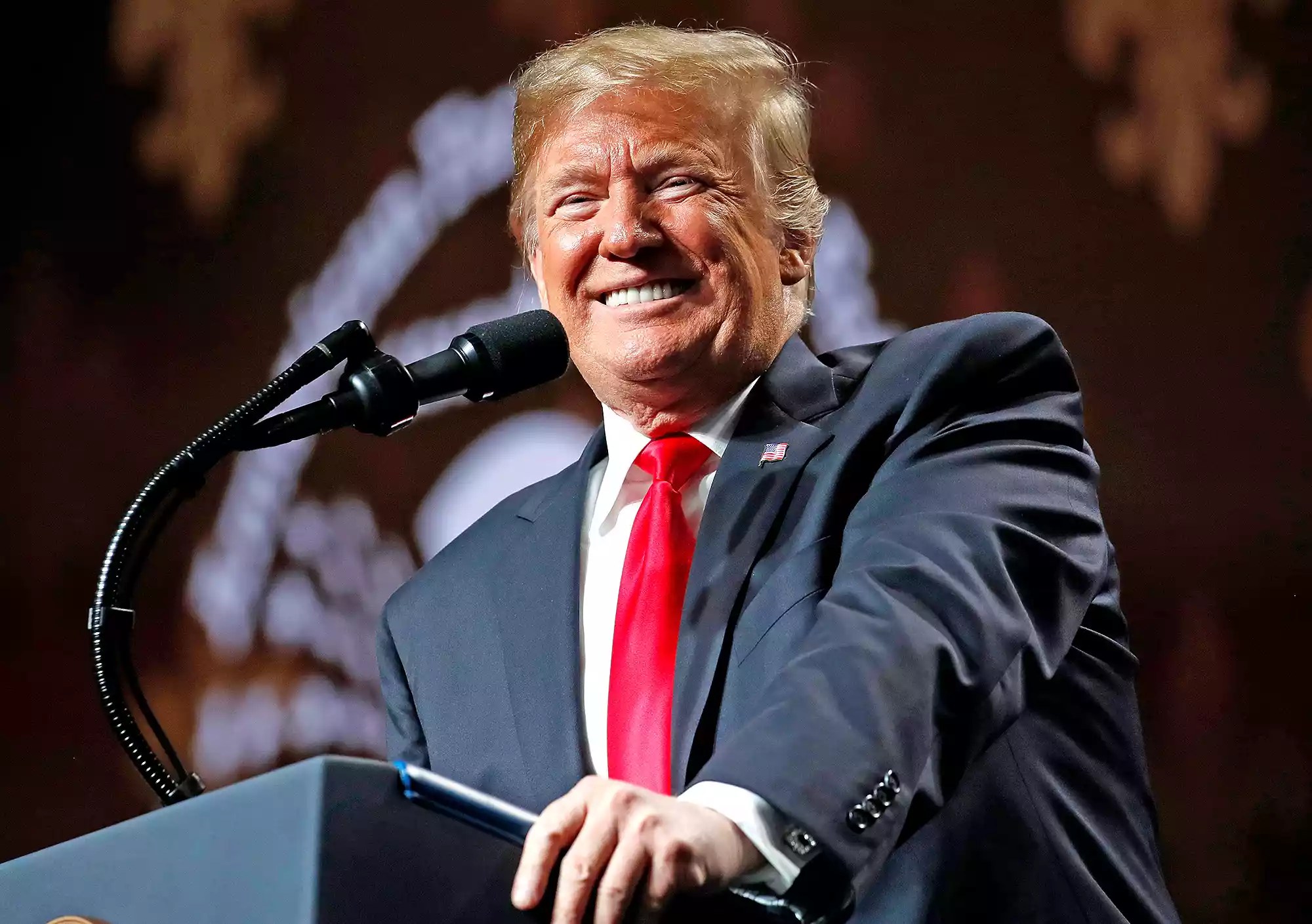 Trump, New Orleans, USA - 14 Jan 2019