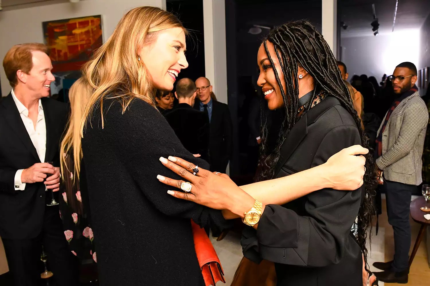 Maria Sharapova, Naomi Campbell attend Architectural Digest 100th Anniversary Party hosted by Amy Astley, Roger Lynch, and Anna Wintour Pace Gallery, NYC